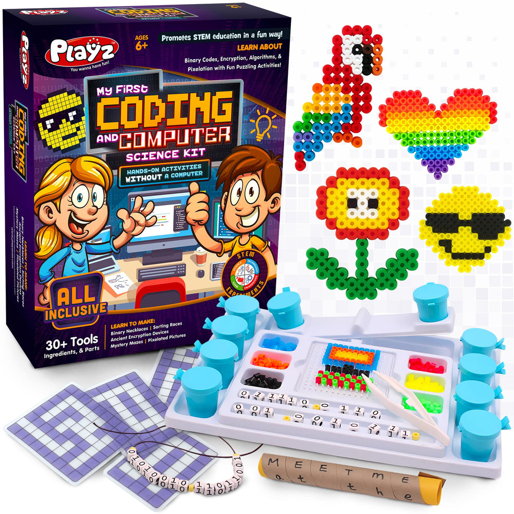 Playz My First Coding Kit binary puzzles spark problem-solving at home