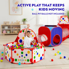 Playz red carrying case supports easy storage and portability
