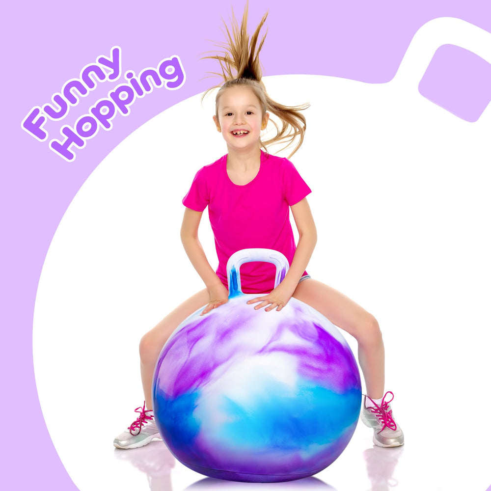 PlayZap Hopper Ball thickened material highlights durability and air retention.