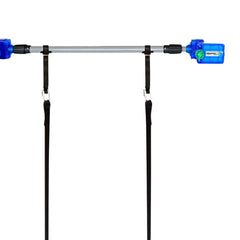 Playzone-fit Kidtrix Deluxe child enjoying swing during active playtime.