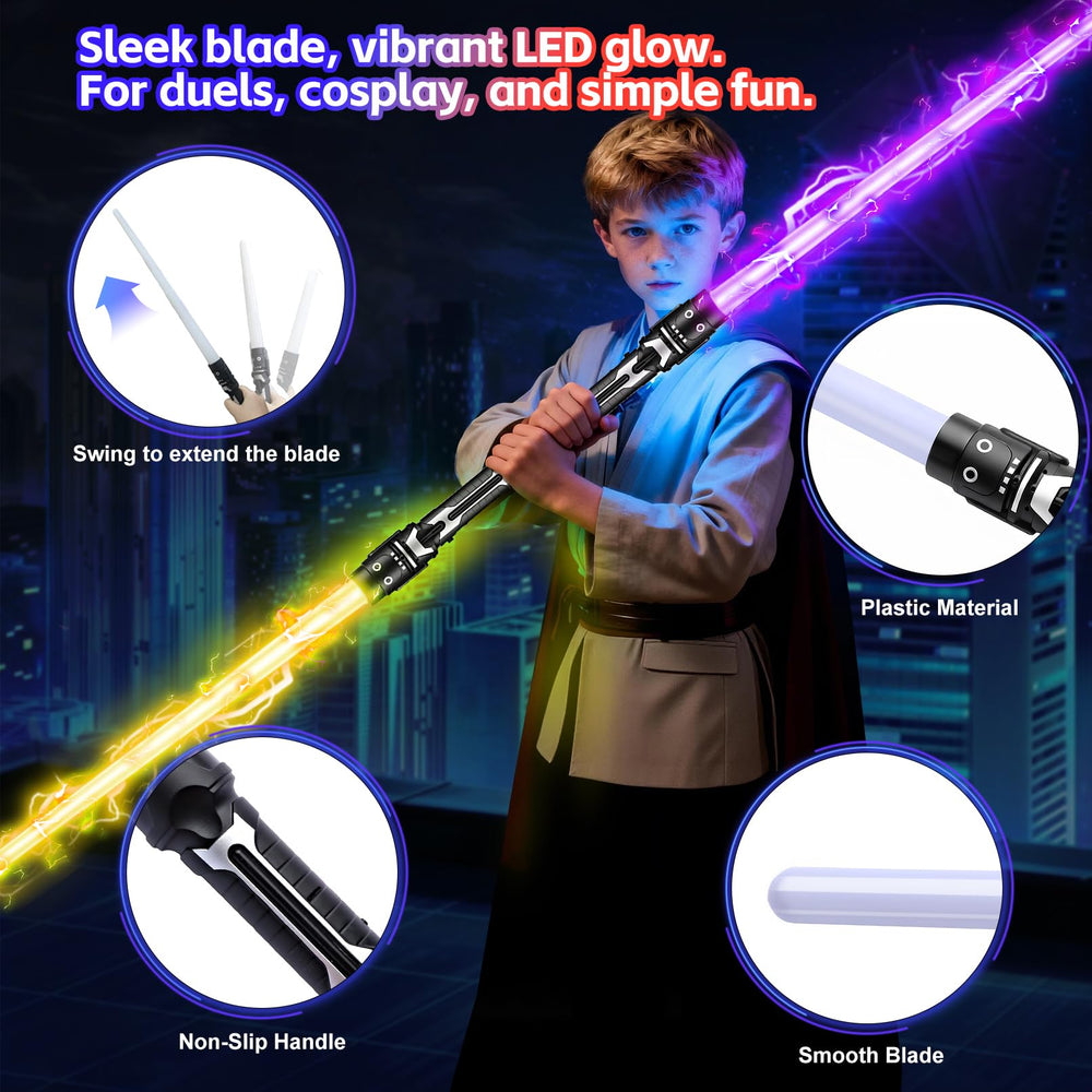 PLEASELIFT Light Up Sword color modes glow in vibrant hues for immersive scenes