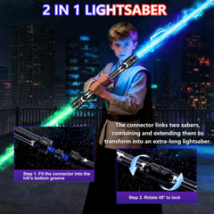 PLEASELIFT Light Up Sword extended blade in action for dynamic play