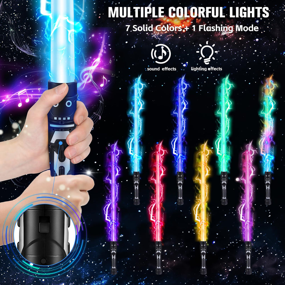 PLEASELIFT Light Up Sword emits synchronized sound effects with color changes