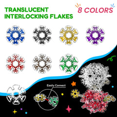 Pleykele blocks feature embedded snowflake chips with varied light reflections