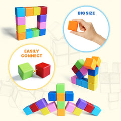 Pleykele enclosed magnet design keeps magnets safe while stacking