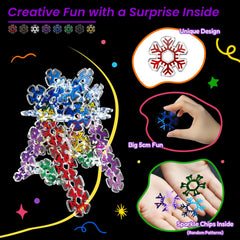 Pleykele colorful chips sparkle and reflect light during play