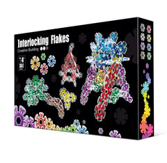 Pleykele translucent snowflakes interlocking discs form a colorful grid for creative play