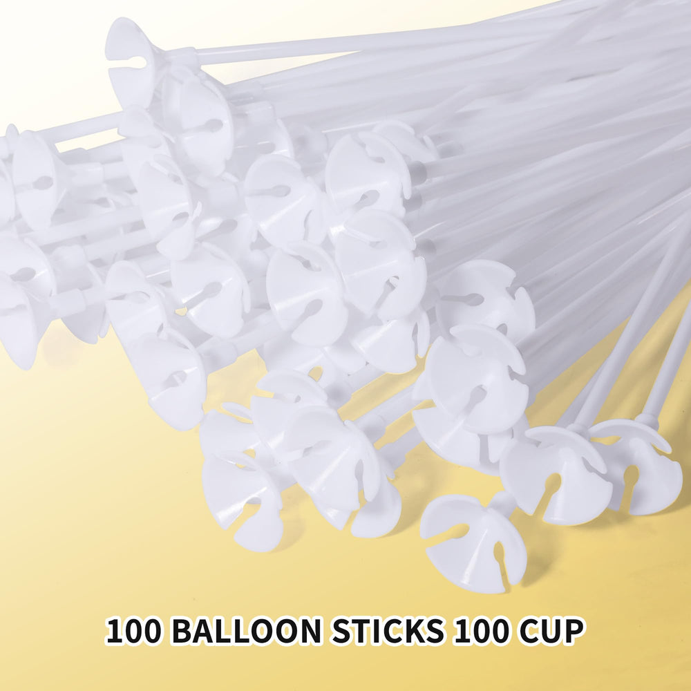 Pllieay cups for balloon sticks ensure stable balloon grip.