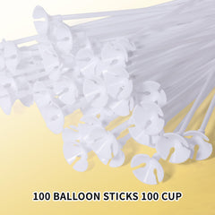 Pllieay cups for balloon sticks ensure stable balloon grip.