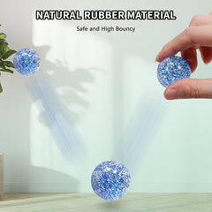 Pllieay blue glitter ball promotes energetic play at parties