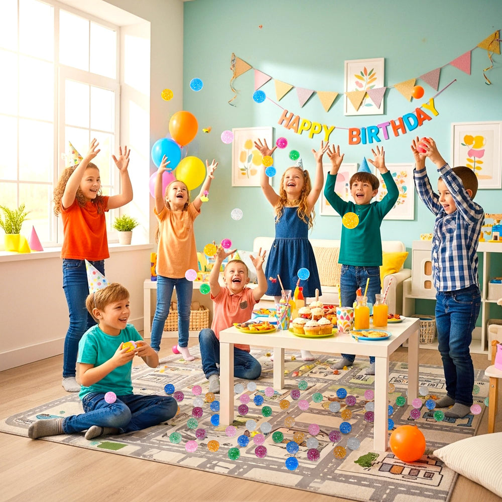 Pllieay pink glitter ball ideal for kids' games and prize shelves