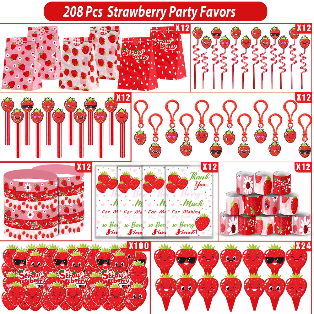 PLOUGVI strawberry straws provide kid-friendly sipping fun.