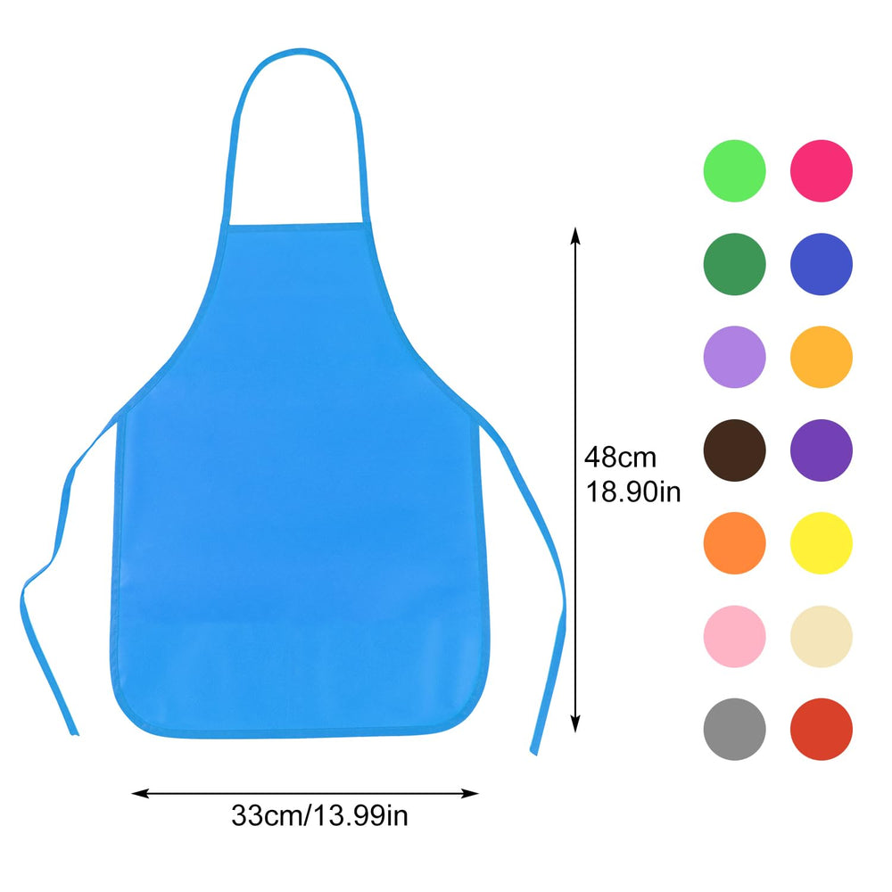 PLULON kids apron with bright colors supports expressive art and easy cleanup