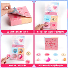 Plunack blind box lid with card-style design for personal notes.