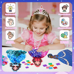 Finished princess on the glow base serves as a decorative night light.