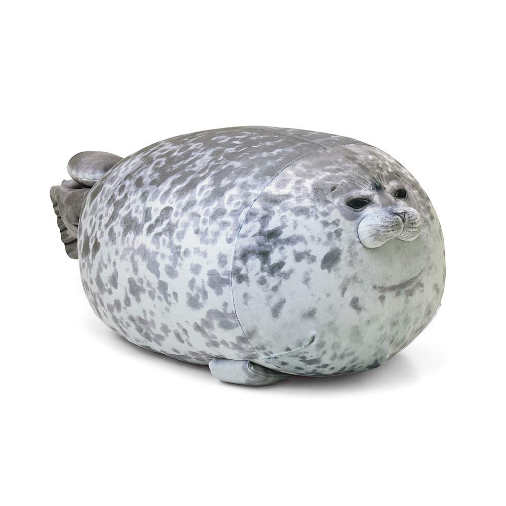 Plupiapio Seal Pillow front view shows ultra-soft hug-ready plush.