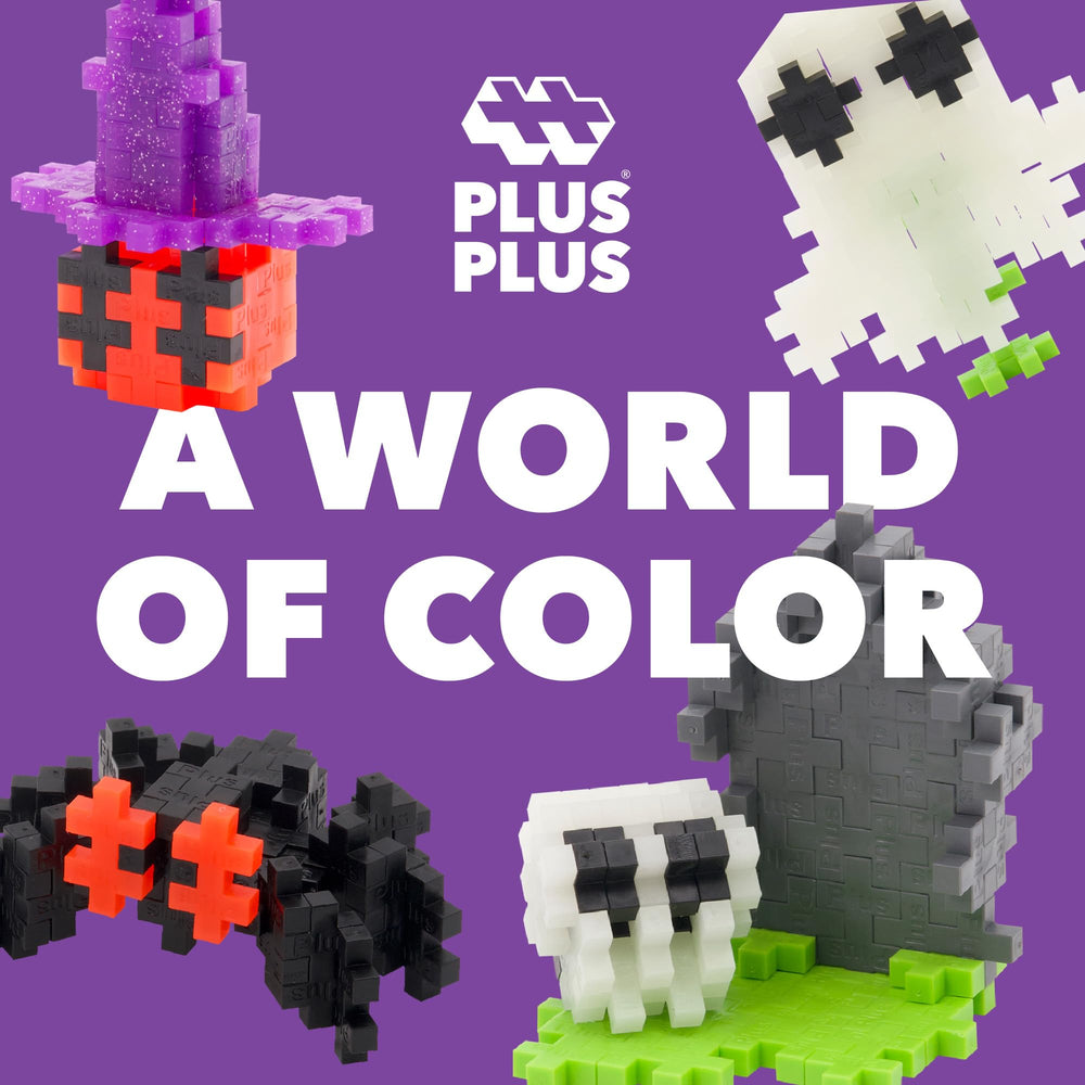 PLUS PLUS 3D stack build demonstrates depth and volume in creative construction