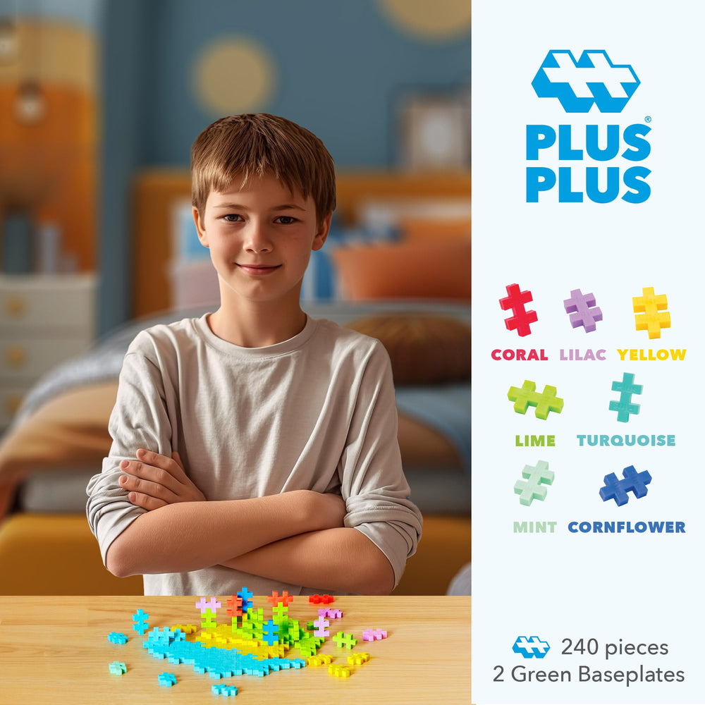 PLUS PLUS baseplate supports stable builds and 3D creativity.