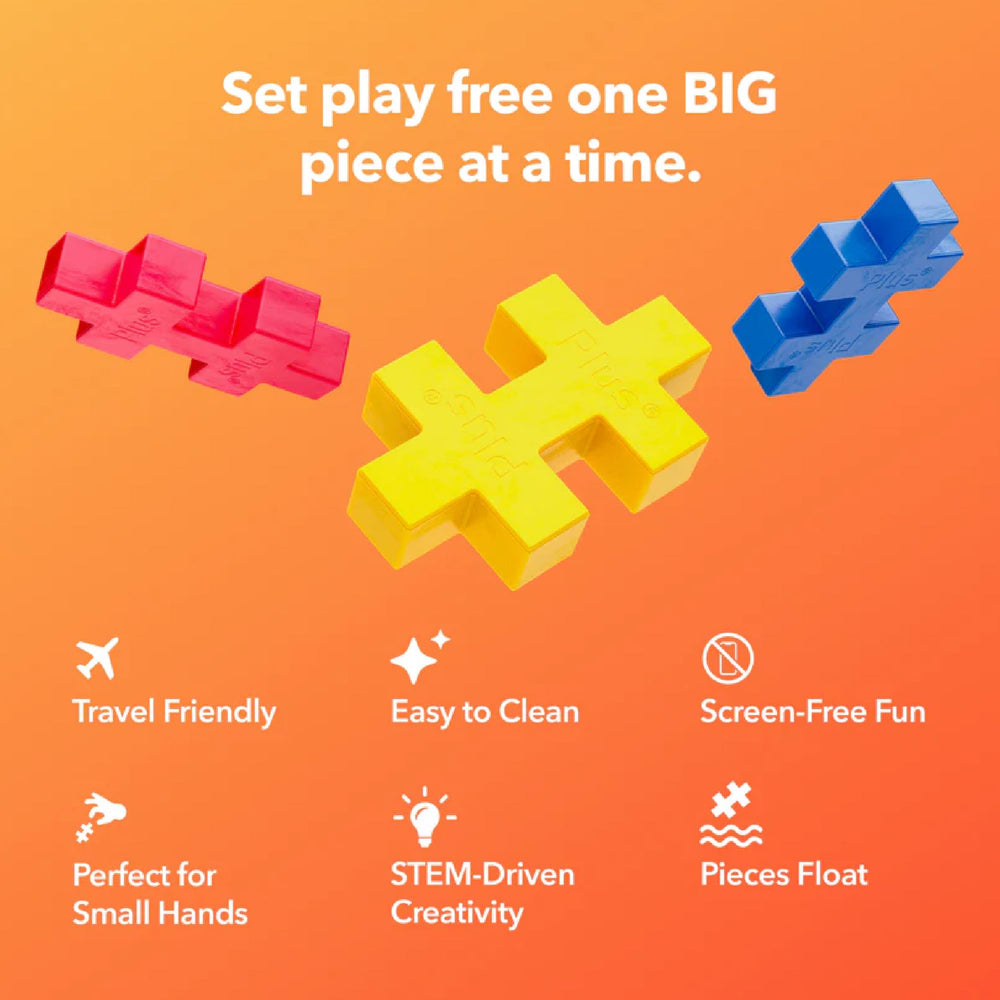 PLUS PLUS Big giraffe pieces fit together easily for open-ended design and color play.