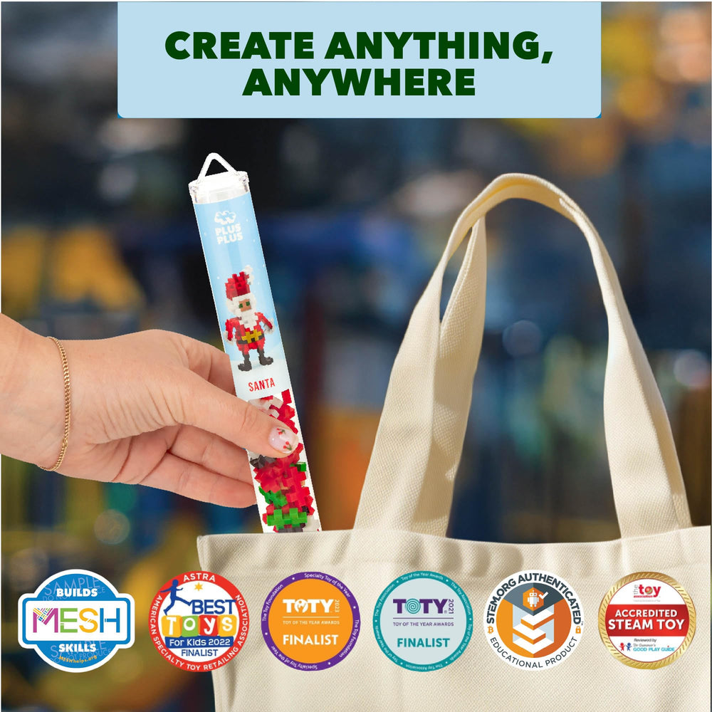 Portable tube design enabling on-the-go creative play and quick setups.