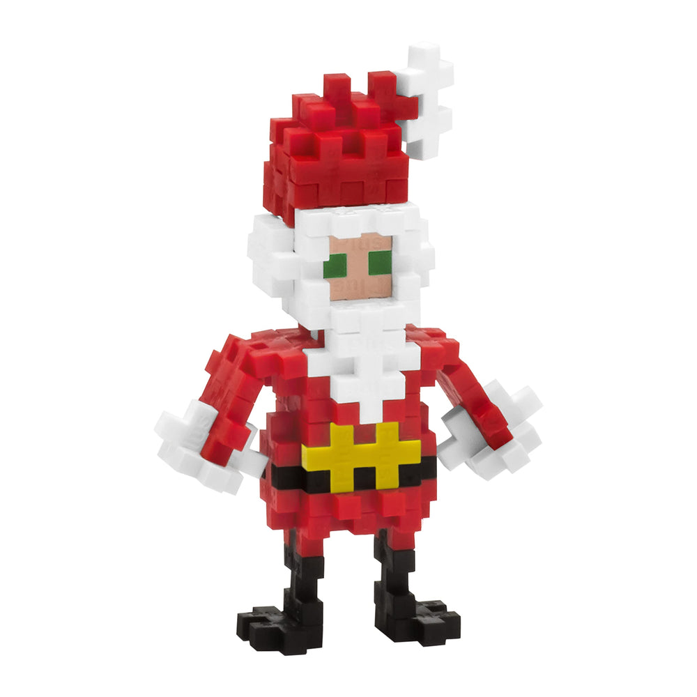 PLUS PLUS Santa Claus tube with clear step-by-step instructions for beginners.