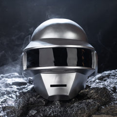 Pluscraft Deluxe Thomas Guy helmet, worn look, perfect cosplay accessory for Halloween and music festivals.