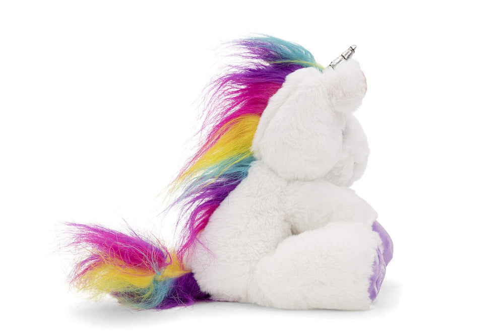 Plushible Poppy unicorn plush is machine washable for easy care