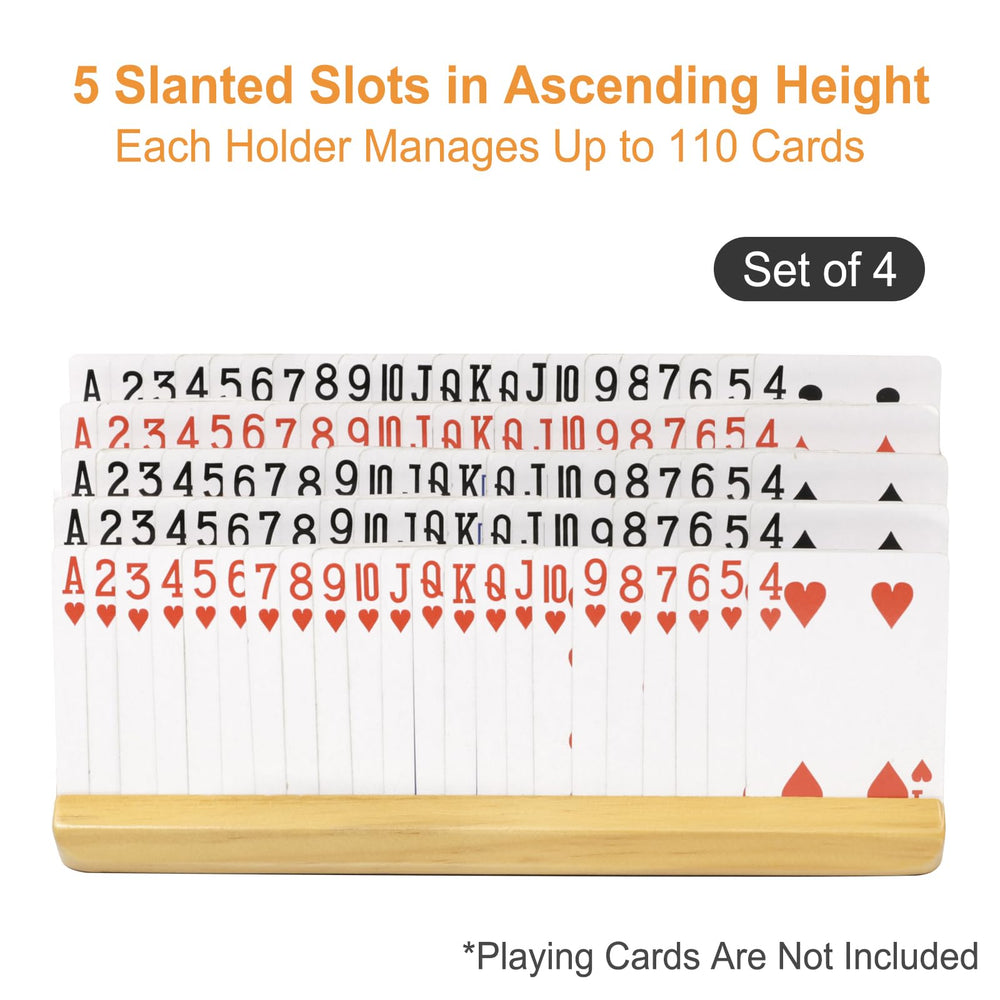 Plusvivo Canasta and Bridge ready card holder shown in use