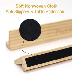 Plusvivo pine domino trays with soft felt bottom protecting table surface