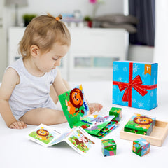 PlusYARD 6-in-1 Montessori-style toy ready for screen-free learning