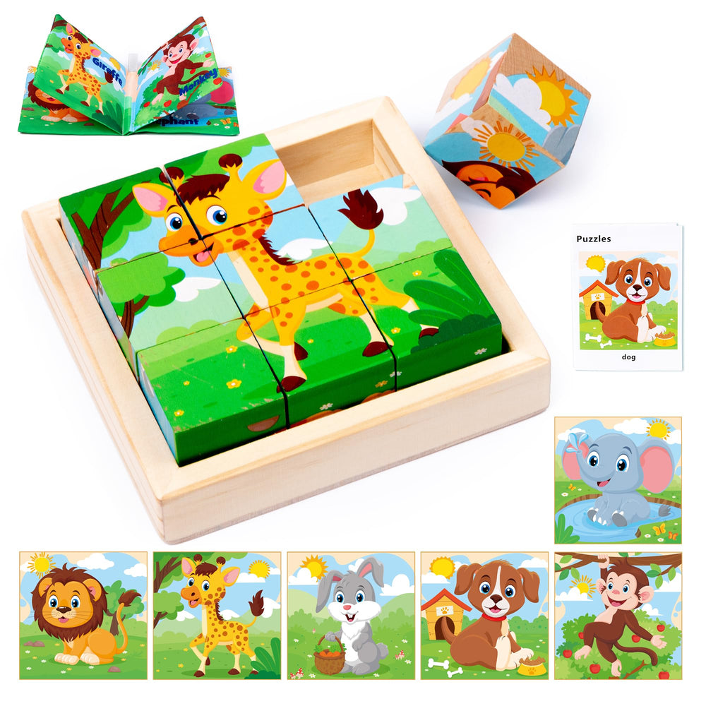 PlusYARD child enjoying a puzzle session with a toy set