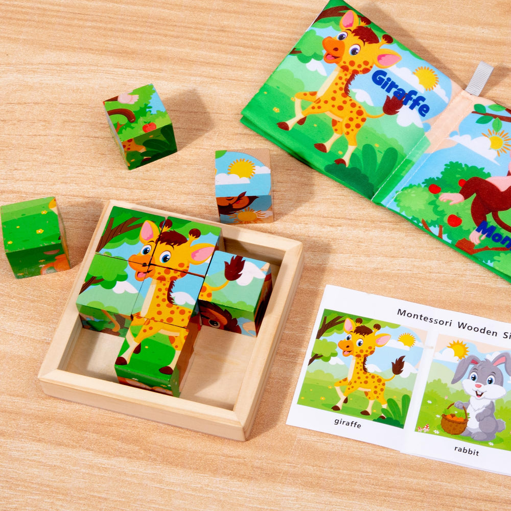 PlusYARD monkey block puzzle encourages problem-solving during play