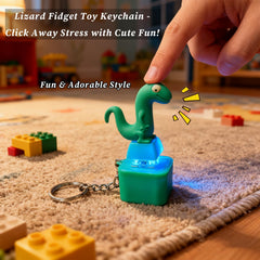 PMDYBY Lizard keychain click mechanism delivers tactile feedback and focus.