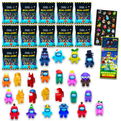 P.M.I. Among Us 12 blind bags reveal two crewmate figures for party favors.