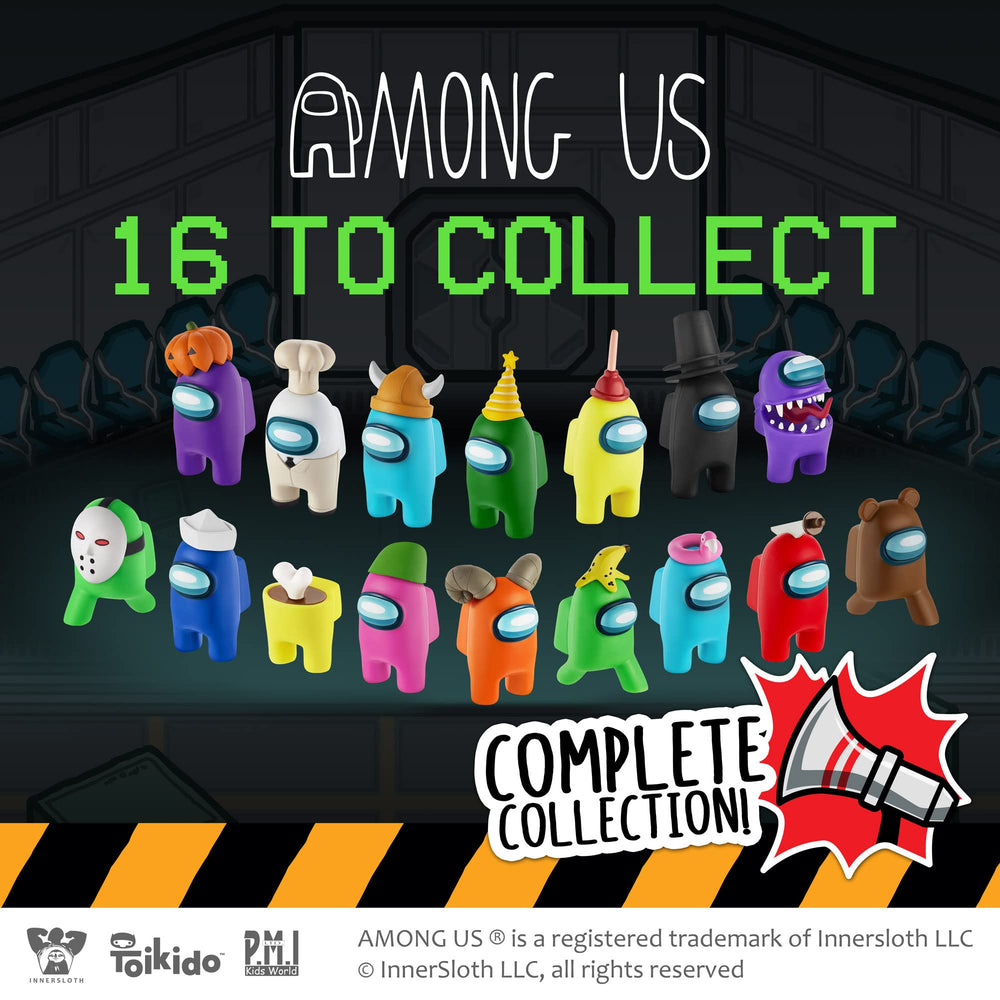 Collectors’ PMI Among Us set featuring 16 total characters to collect.
