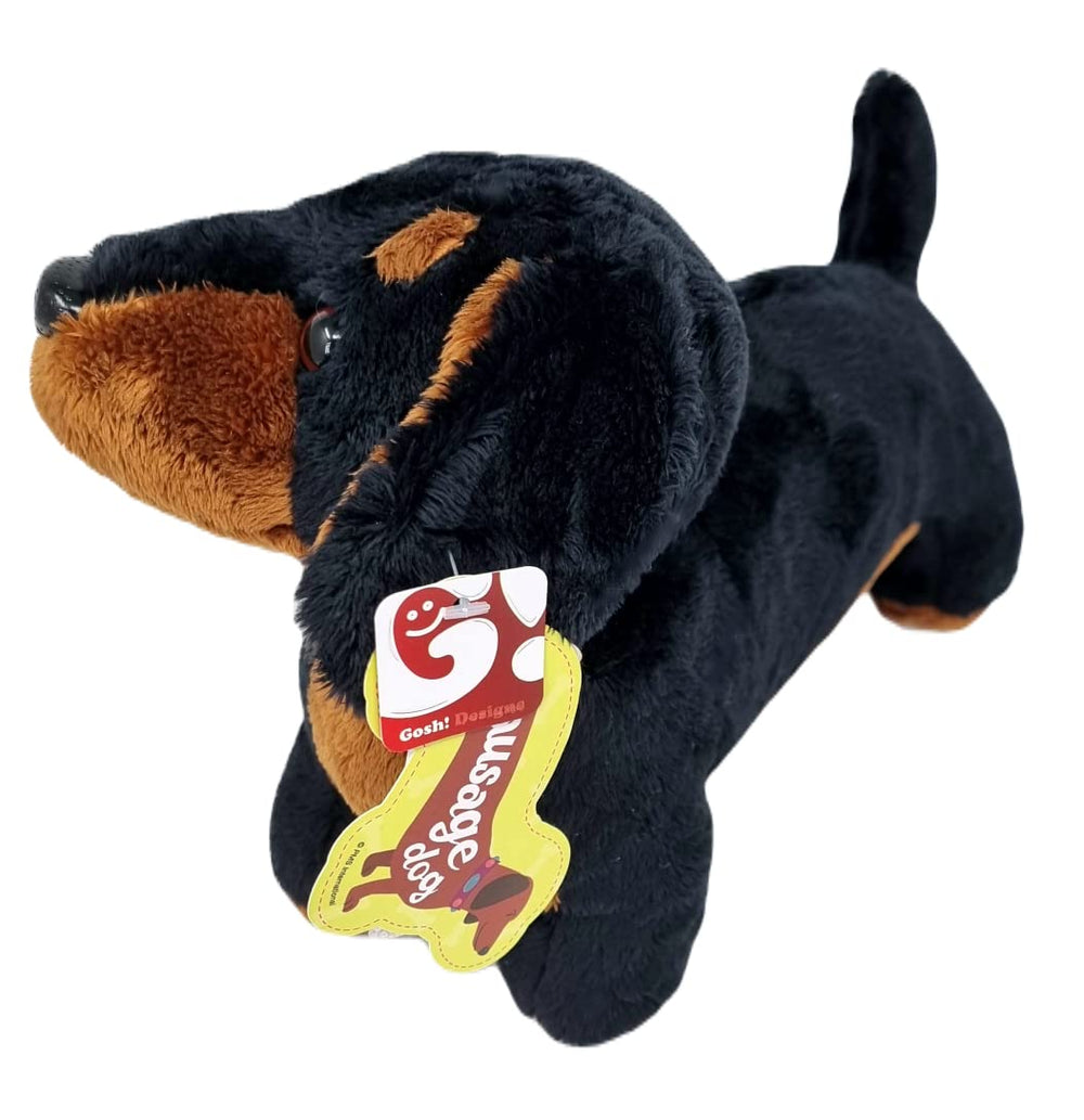 PMS dachshund plush soft material ideal for kids' snuggling.