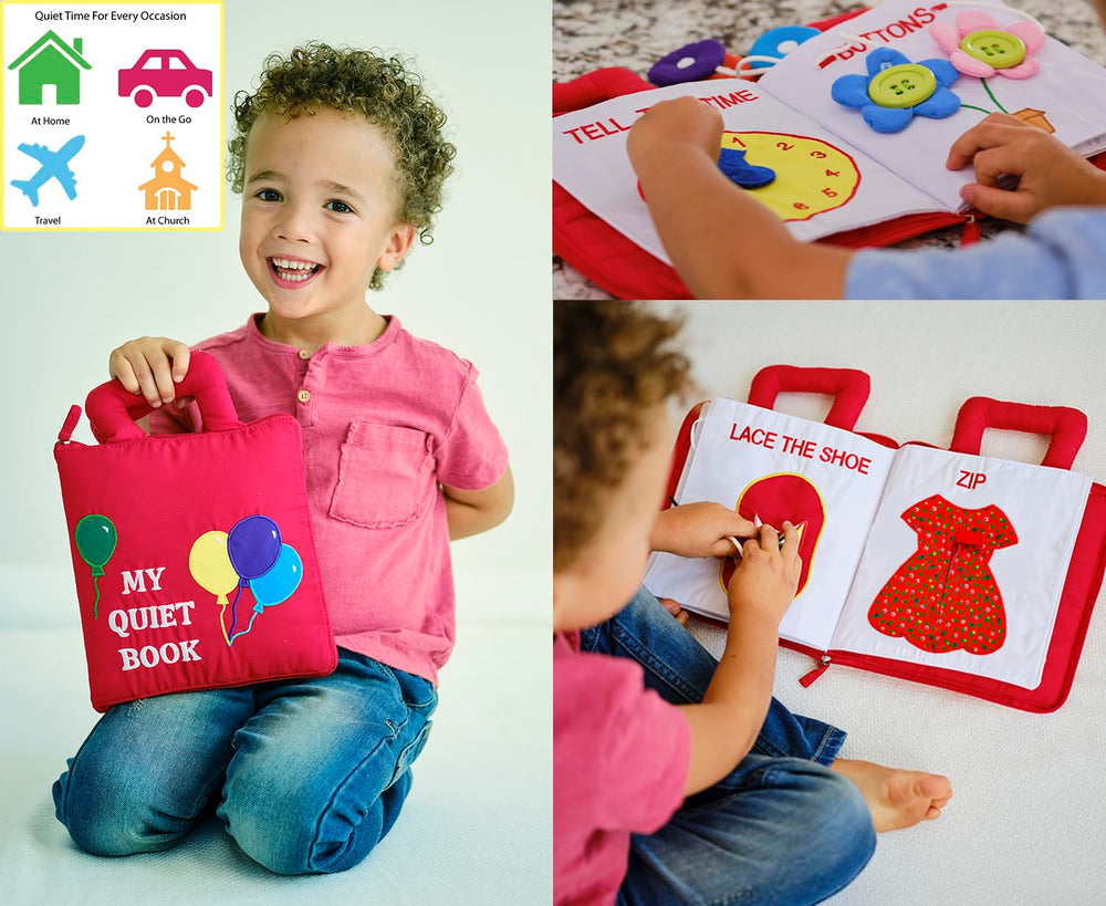 Pockets of Learning My Quiet Book Montessori inspired activities foster independent exploration.