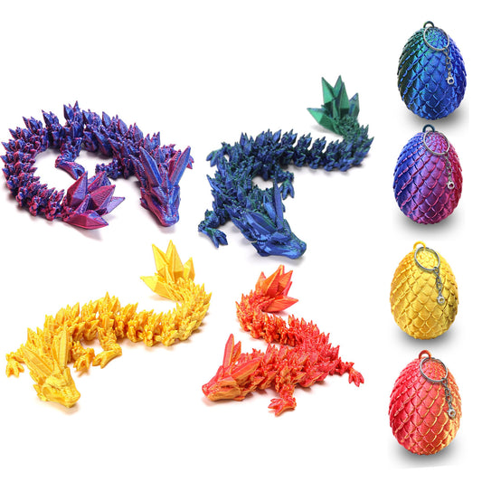 Podafu dragon egg collection with four colors for creative play and display