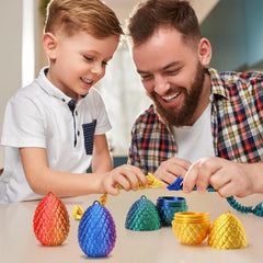Podafu rotating dragon egg opens to reveal crystal dragon