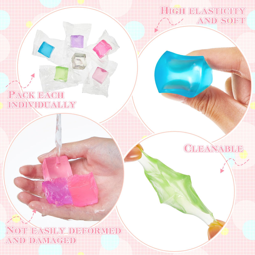 Poen cube stress ball with durable TPR construction for long-lasting use.
