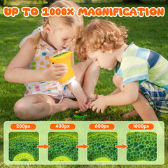 Pofaueo kids microscope with 2-4 inch display enables clear exploration