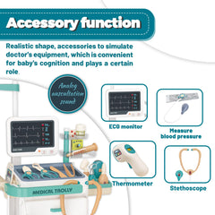 Stethoscope with light and sound in the POFJOEQ kit