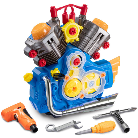 POFJOEQ engine-building kit parts for hands-on mechanical exploration