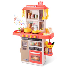 POFJOEQ pink stove with lights and sounds for immersive pretend cooking.