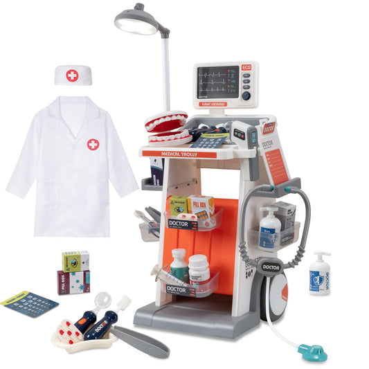 POFJOEQ STEM Doctor Playset with diagnostic light supports imaginative medical discovery