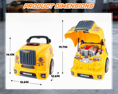 POFJOEQ engine toy lets kids remove wheels and rims for hands-on learning