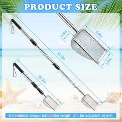 POILKMNI six-inch scoop shovel provides extra shell capacity.