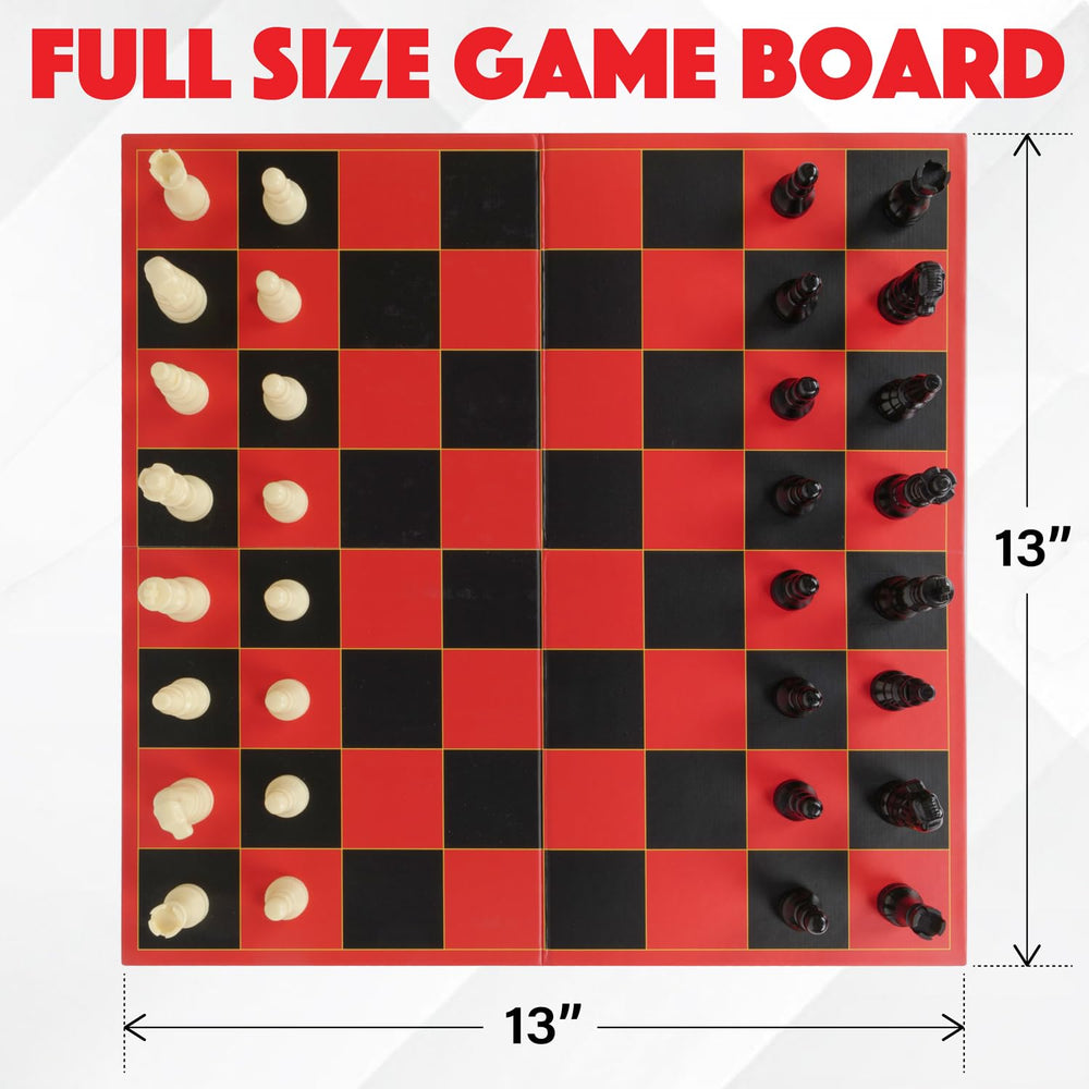 Point Games HI-Q Classic chess on a family game night.