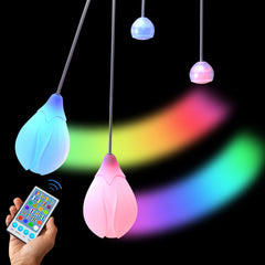 POITOI LED Poi Balls display vibrant color modes for mesmerizing light shows