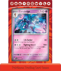 Pokémon 65-card sleeves featuring Armarouge and Ceruledge for protection